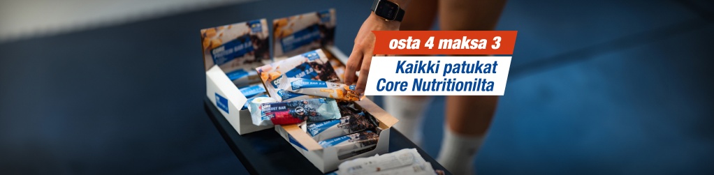 Kaikki patukat Core Nutritionilta osta 4 maksa 3